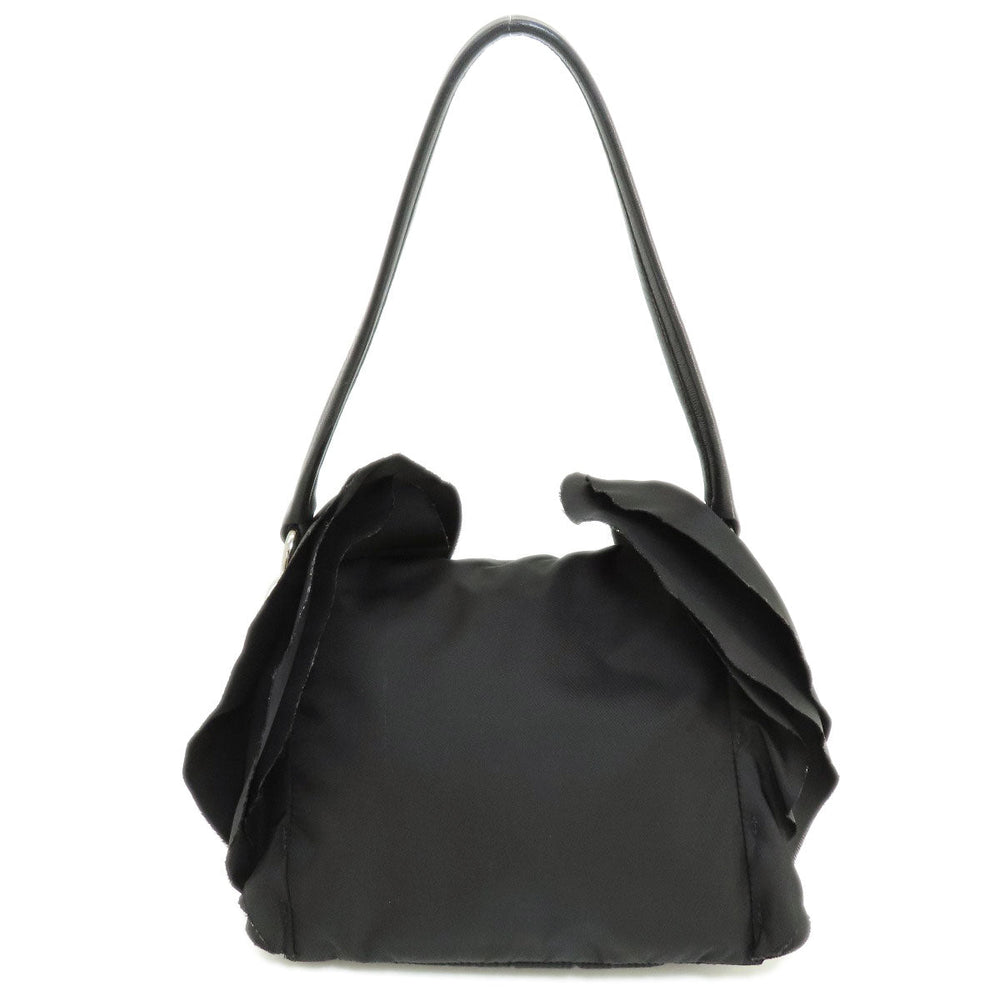 PRADA Handbag Nylon black Frill