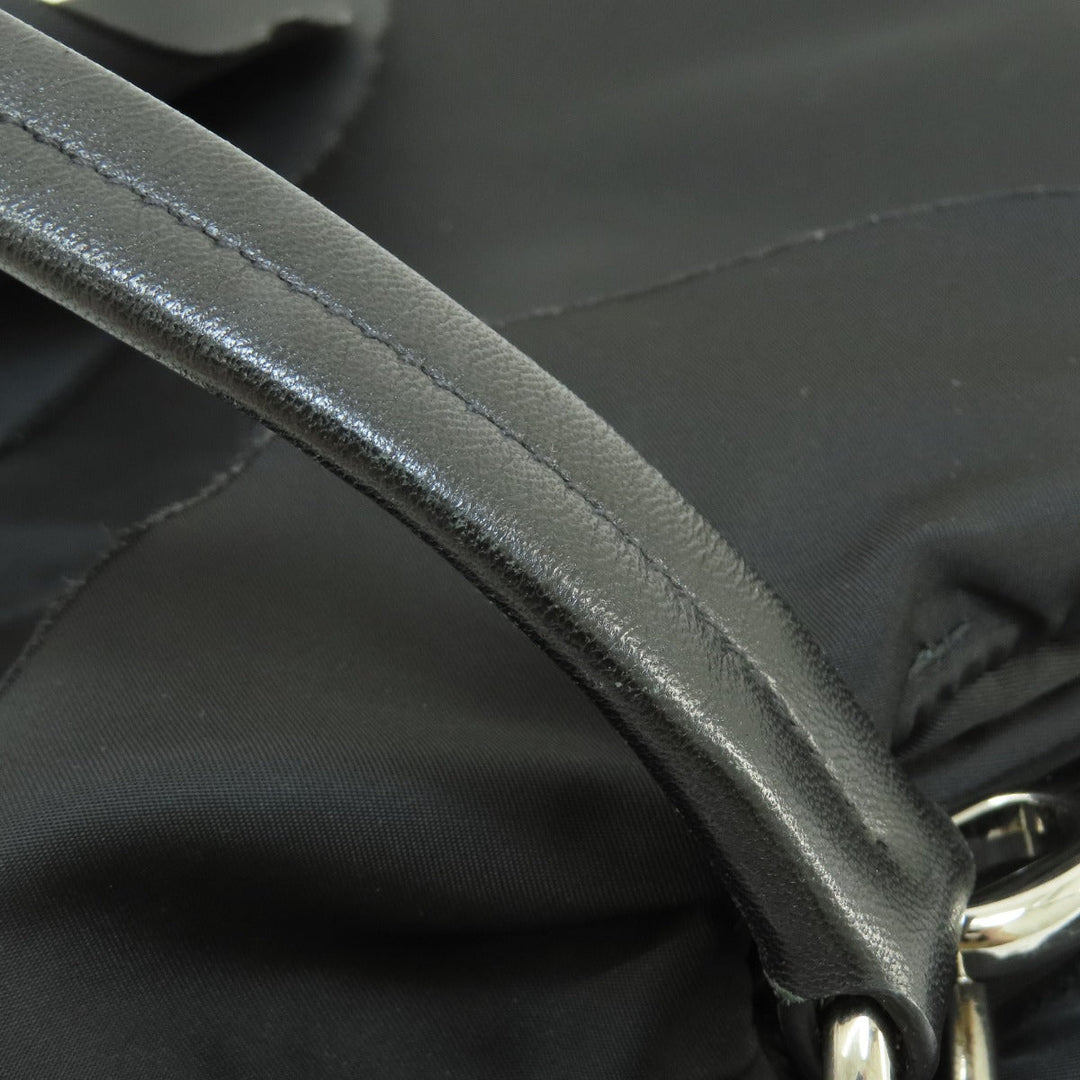 PRADA Handbag Nylon black Frill