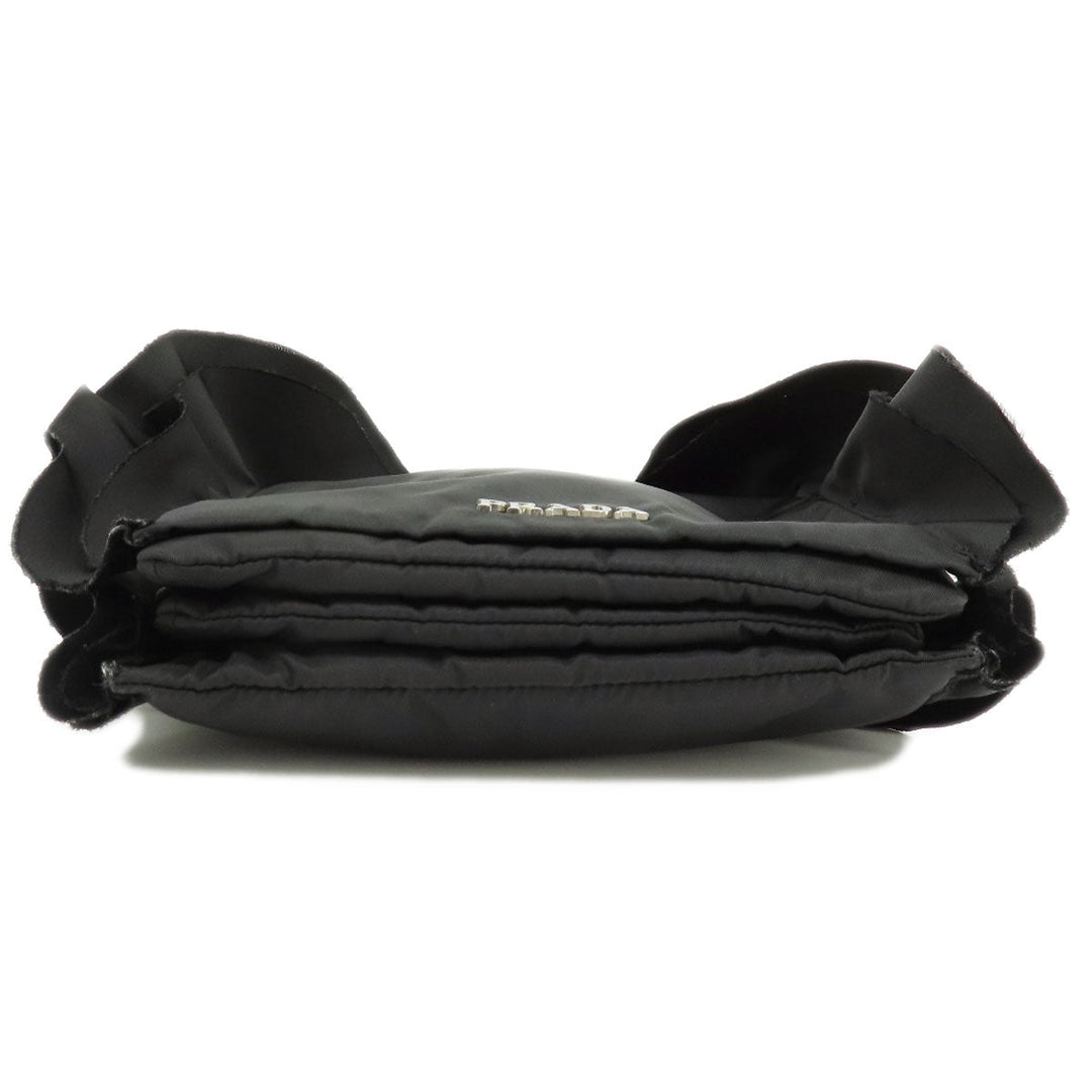 PRADA Handbag Nylon black Frill