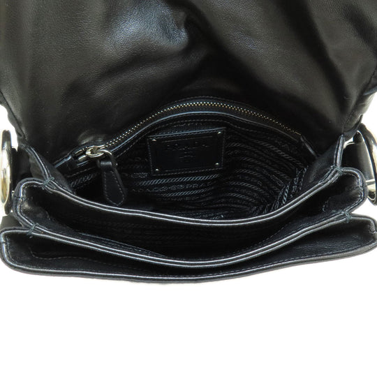 PRADA Handbag Nylon black Frill