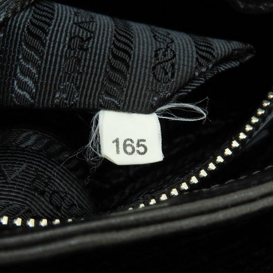 PRADA Handbag Nylon black Frill