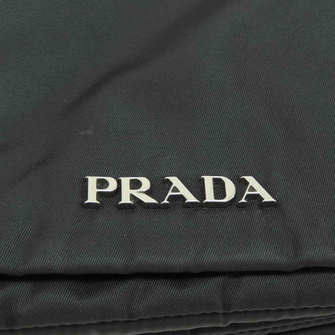 PRADA Handbag Nylon black Frill