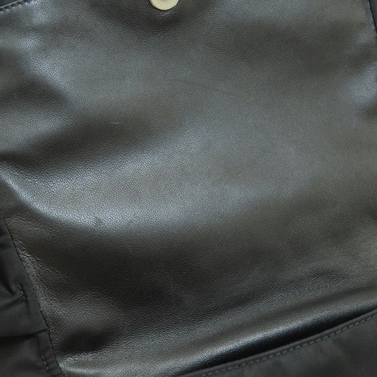 PRADA Handbag Nylon black Frill