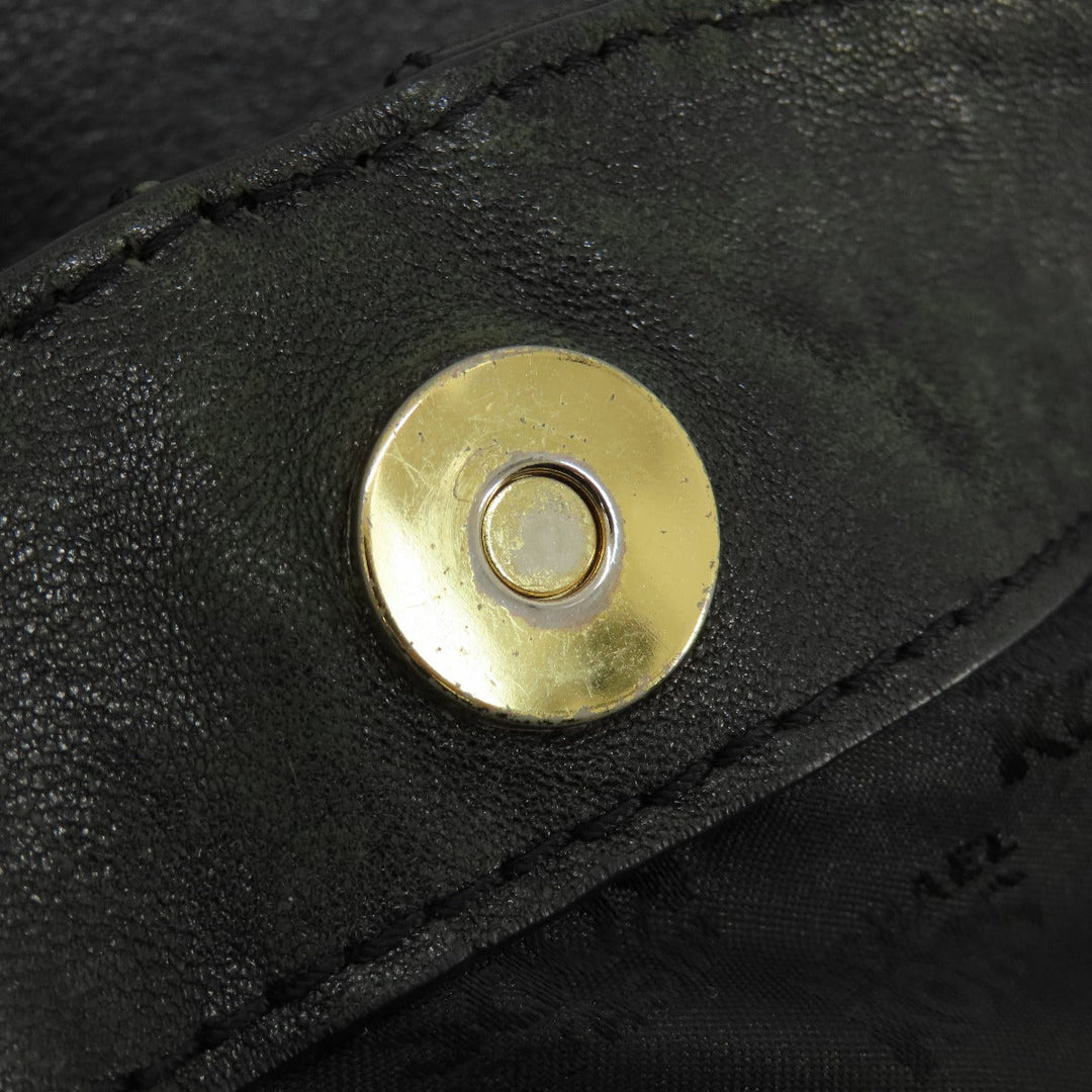 MICHAEL KORS Handbag leather black Zipper 2WAY Women Used Authentic