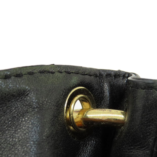 MICHAEL KORS Handbag leather black Zipper 2WAY Women Used Authentic