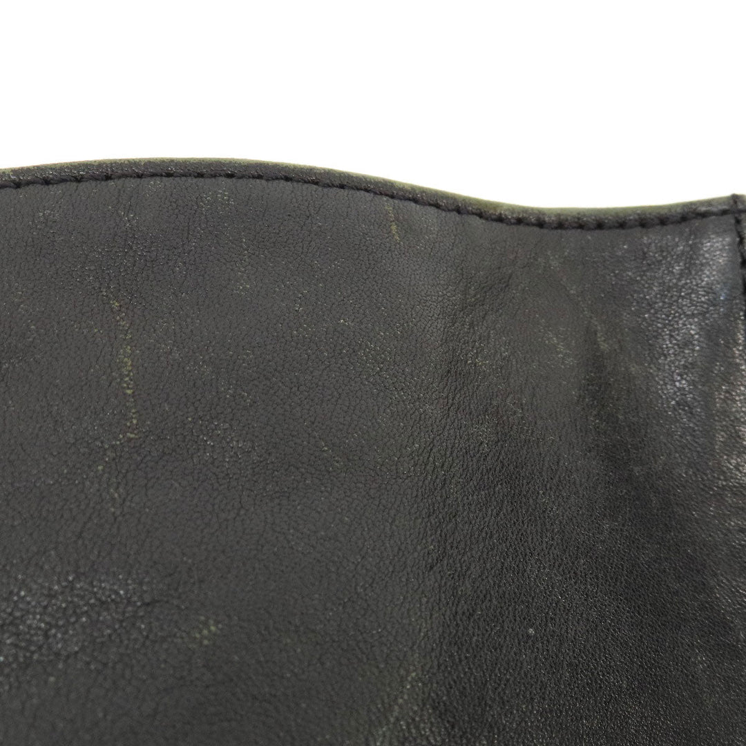 MICHAEL KORS Handbag leather black Zipper 2WAY Women Used Authentic