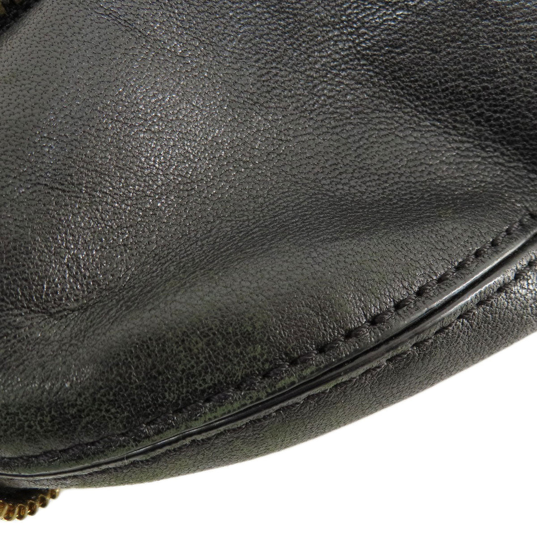 MICHAEL KORS Handbag leather black Zipper 2WAY Women Used Authentic