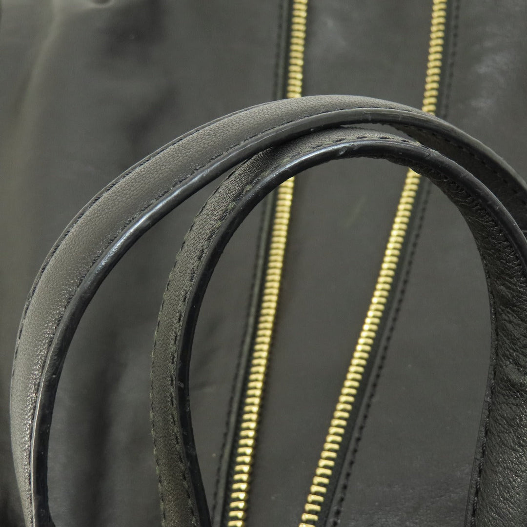 MICHAEL KORS Handbag leather black Zipper 2WAY Women Used Authentic