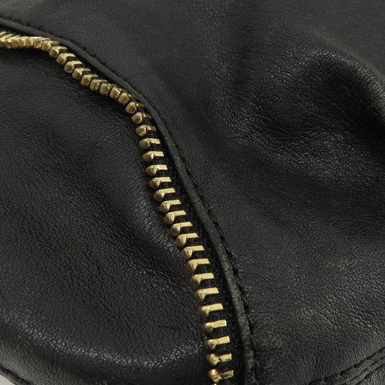 MICHAEL KORS Handbag leather black Zipper 2WAY Women Used Authentic
