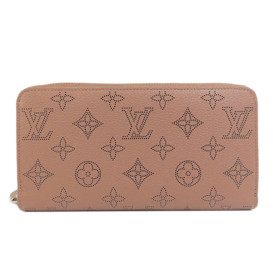 LOUIS VUITTON Long Wallet Purse M61868 Mahina leather pink Zippy Wallet Magnolia