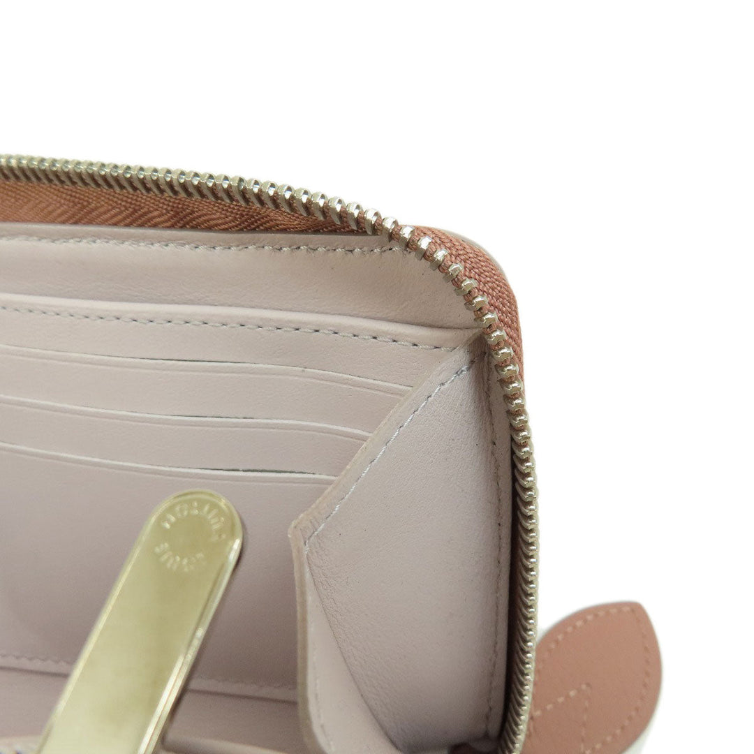 LOUIS VUITTON Long Wallet Purse M61868 Mahina leather pink Zippy Wallet Magnolia