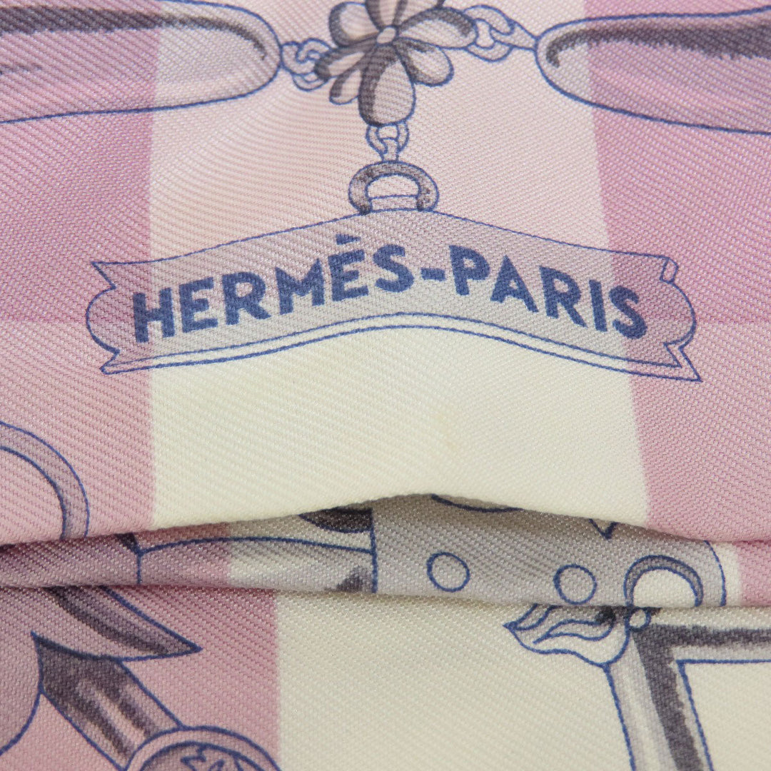 HERMES scarf silk purple Twilly Women Used Authentic
