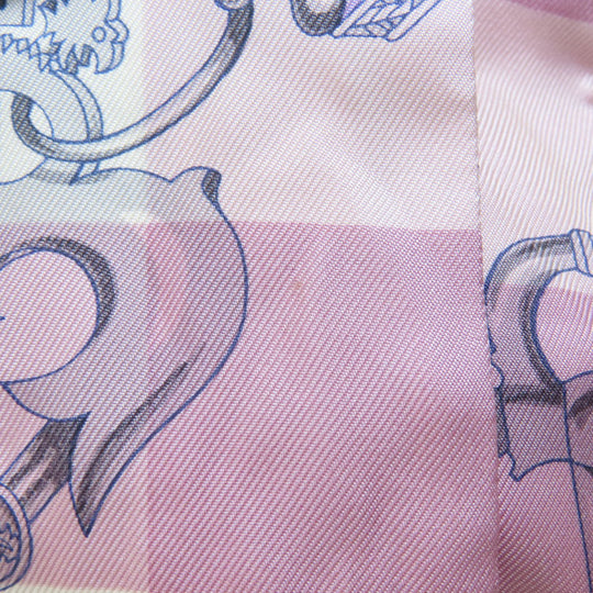 HERMES scarf silk purple Twilly Women Used Authentic