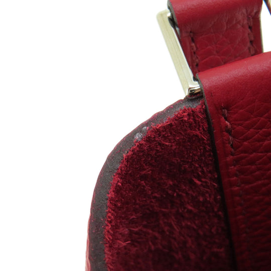 HERMES Handbag Taurillon Clemence Red Picotin Lock MM Red SilverMetal Women Used Authentic
