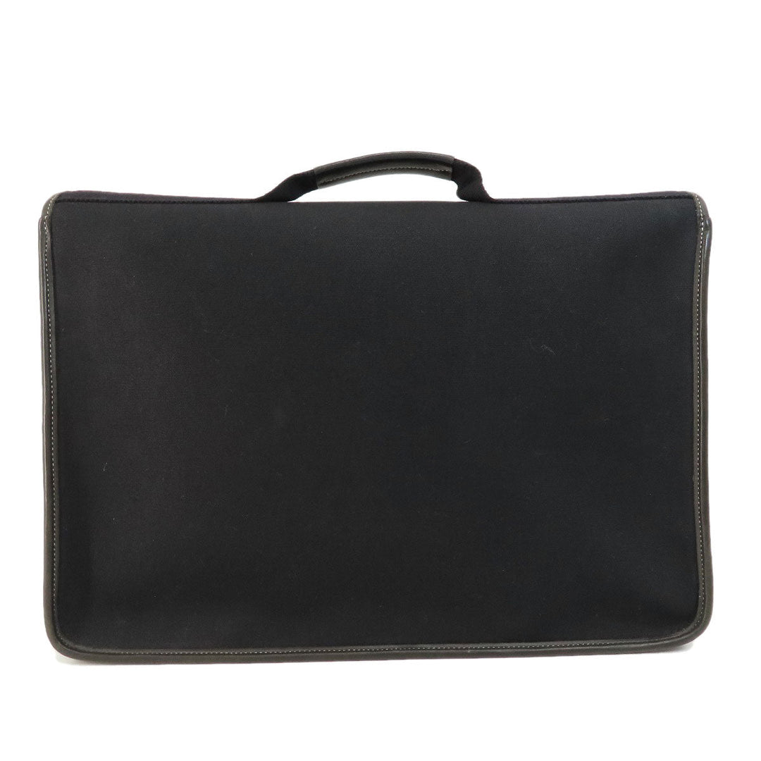 HERMES Business bag Towar Officche black Buenaventura Black SilverMetal