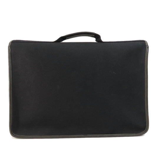 HERMES Business bag Towar Officche black Buenaventura Black SilverMetal