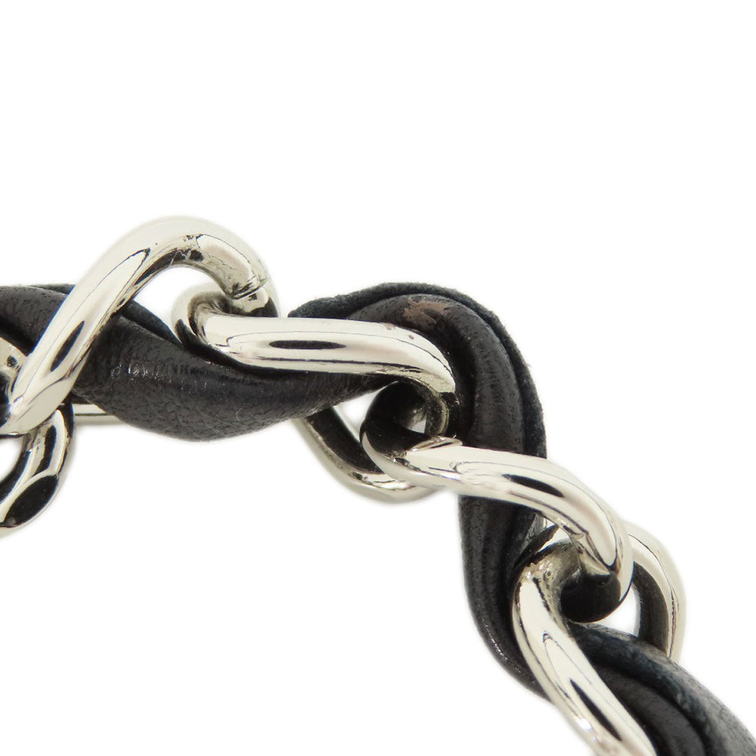 CHANEL Shoulder Bag lambskin black ChainShoulder Matelasse SilverMetal Women Used Authentic