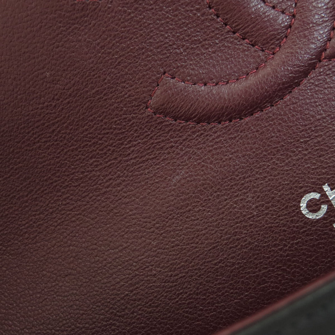 CHANEL Shoulder Bag lambskin black ChainShoulder Matelasse SilverMetal Women Used Authentic