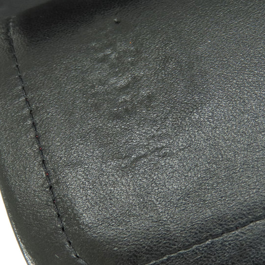 CHANEL Shoulder Bag lambskin black ChainShoulder Matelasse SilverMetal Women Used Authentic