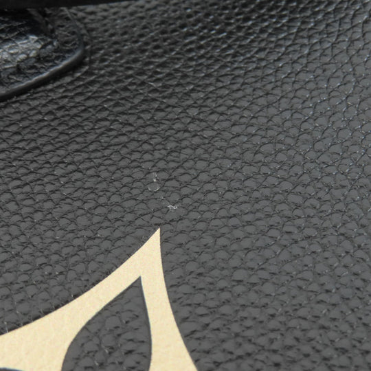 LOUIS VUITTON Handbag M45659 Ann Platt black ON THE GO PM BLACK BEIGE