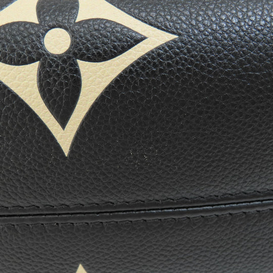 LOUIS VUITTON Handbag M45659 Ann Platt black ON THE GO PM BLACK BEIGE