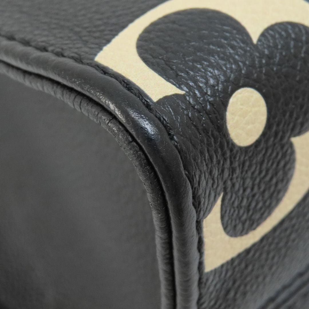 LOUIS VUITTON Handbag M45659 Ann Platt black ON THE GO PM BLACK BEIGE