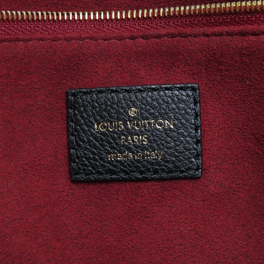LOUIS VUITTON Handbag M45659 Ann Platt black ON THE GO PM BLACK BEIGE