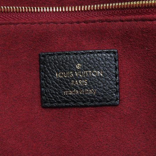 LOUIS VUITTON Handbag M45659 Ann Platt black ON THE GO PM BLACK BEIGE