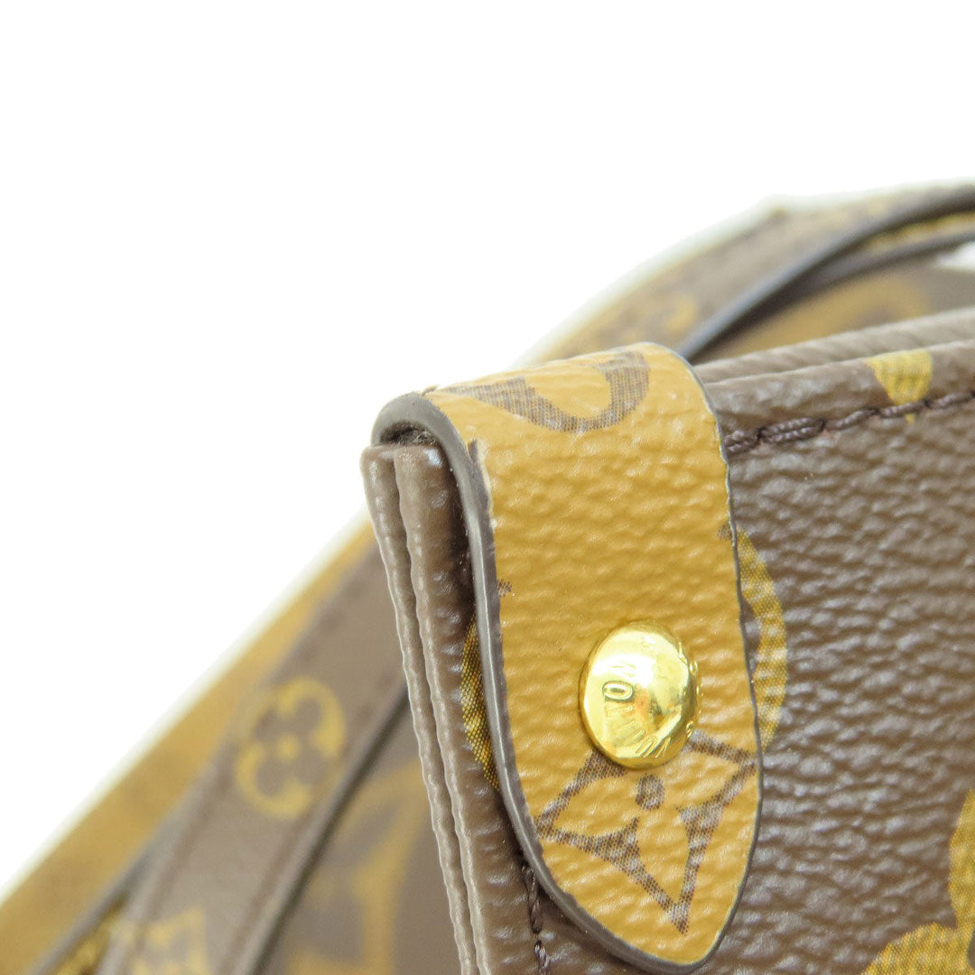 LOUIS VUITTON Tote Bag M44576 Monogram reverse Brown On the Go GM Giant Monogram Women Used Authentic