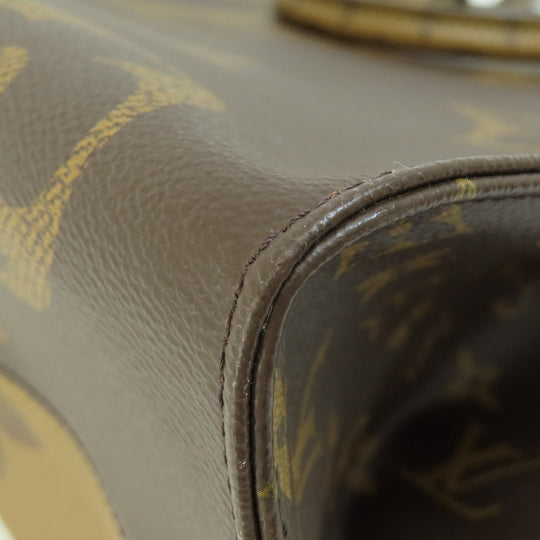 LOUIS VUITTON Tote Bag M44576 Monogram reverse Brown On the Go GM Giant Monogram Women Used Authentic