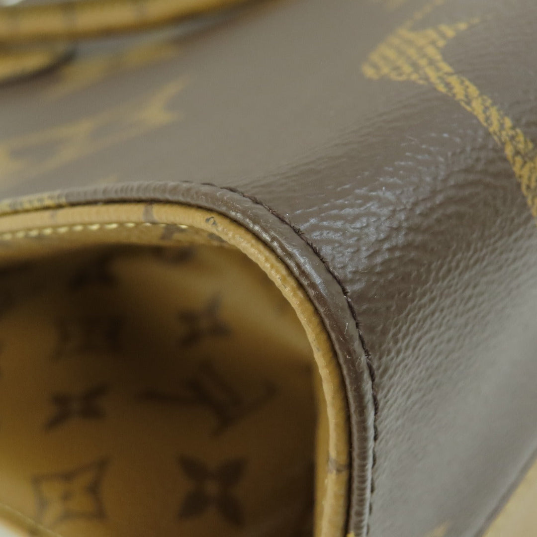 LOUIS VUITTON Tote Bag M44576 Monogram reverse Brown On the Go GM Giant Monogram Women Used Authentic