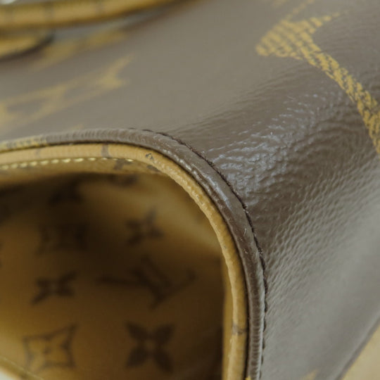 LOUIS VUITTON Tote Bag M44576 Monogram reverse Brown On the Go GM Giant Monogram Women Used Authentic