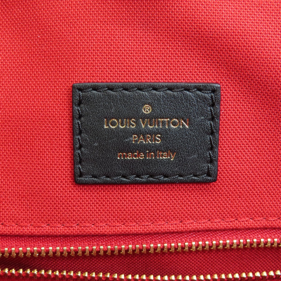 LOUIS VUITTON Tote Bag M44576 Monogram reverse Brown On the Go GM Giant Monogram Women Used Authentic