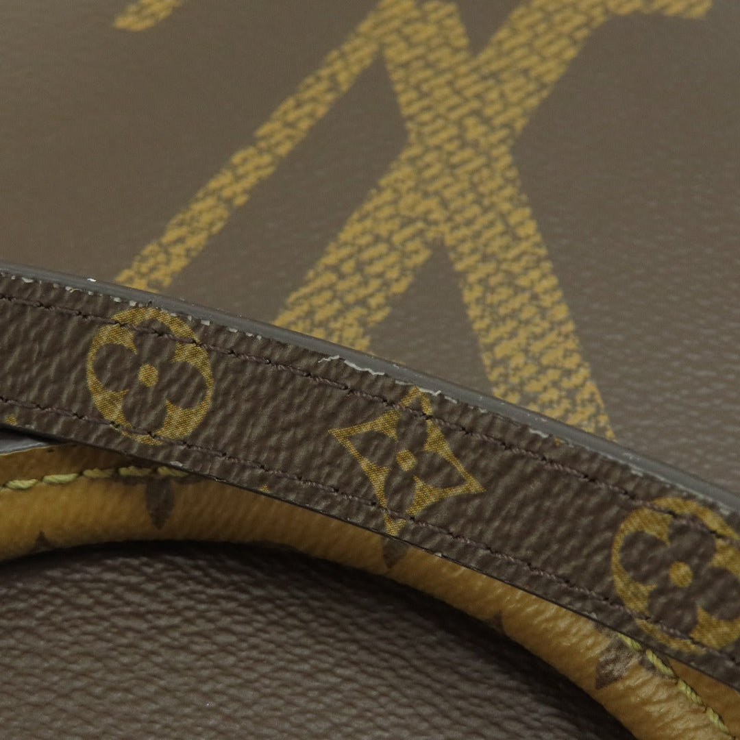 LOUIS VUITTON Tote Bag M44576 Monogram reverse Brown On the Go GM Giant Monogram Women Used Authentic