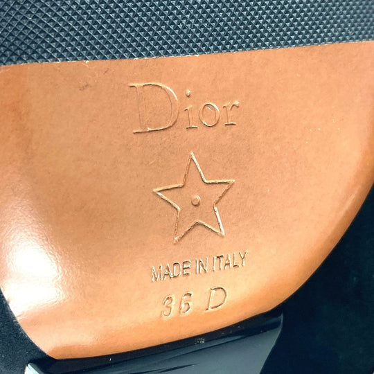 Dior boots Leather / suede black Side Gore Black Optic Women 36 Used Authentic