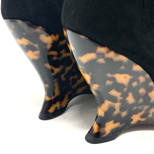 Dior boots Leather / suede black Side Gore Black Optic Women 36 Used Authentic