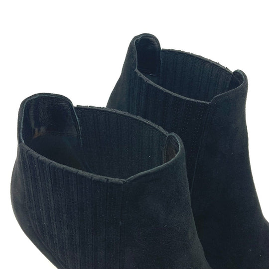 Dior boots Leather / suede black Side Gore Black Optic Women 36 Used Authentic