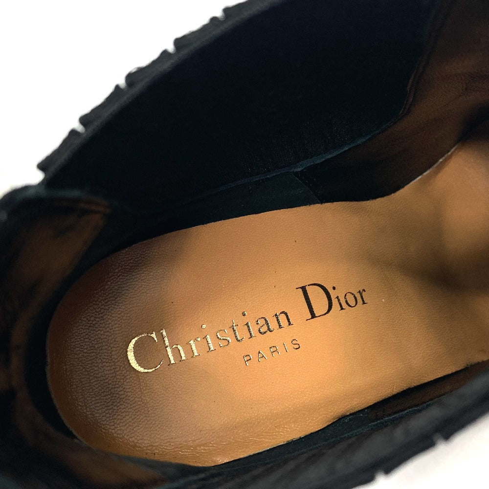 Dior boots Leather / suede black Side Gore Black Optic Women 36 Used Authentic