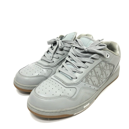 Dior sneakers 3SN242 leather gray Trotter Punching mens 44 Used Authentic