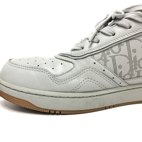 Dior sneakers 3SN242 leather gray Trotter Punching mens 44 Used Authentic