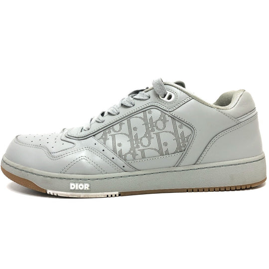 Dior sneakers 3SN242 leather gray Trotter Punching mens 44 Used Authentic