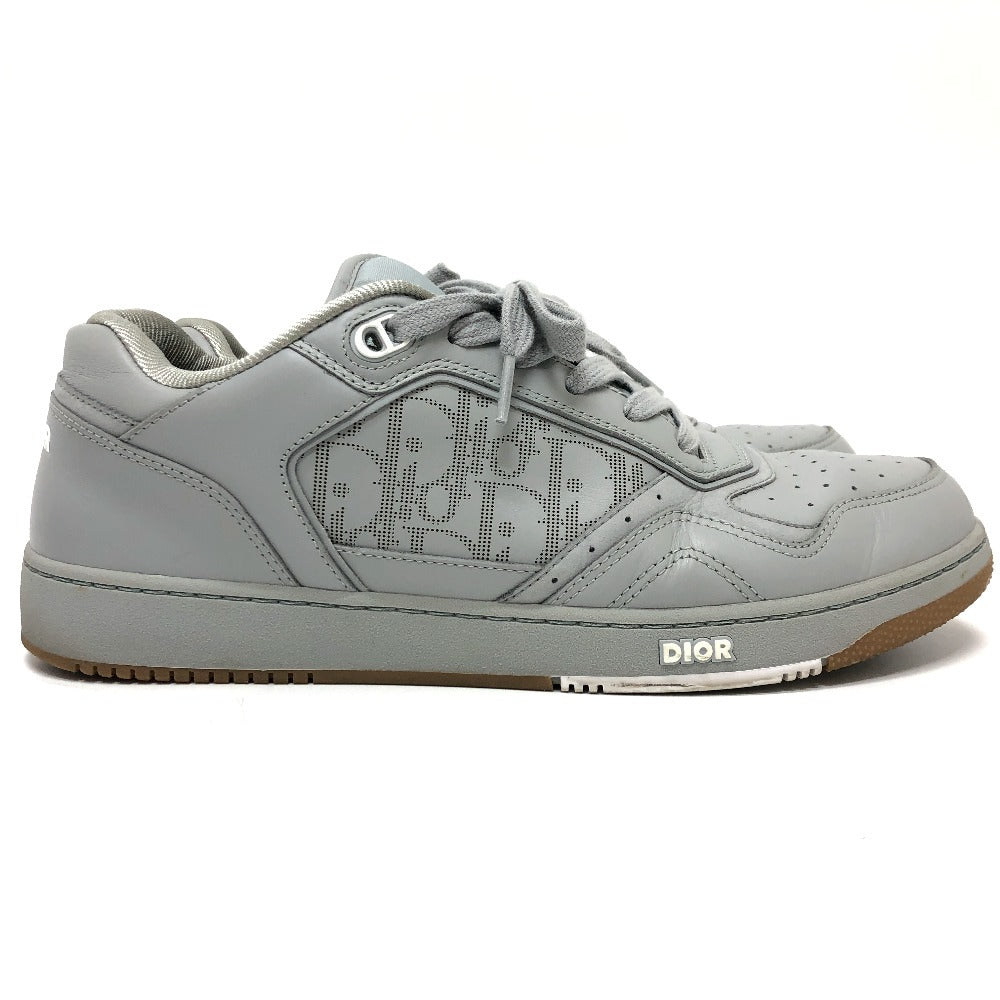 Dior sneakers 3SN242 leather gray Trotter Punching mens 44 Used Authentic