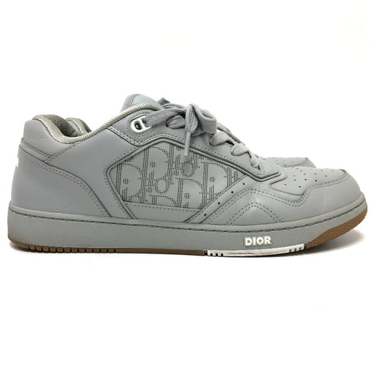 Dior sneakers 3SN242 leather gray Trotter Punching mens 44 Used Authentic