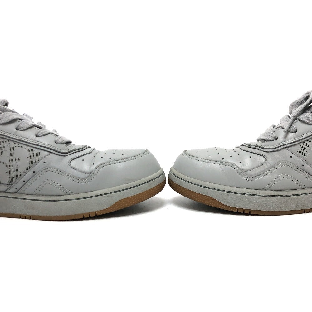 Dior sneakers 3SN242 leather gray Trotter Punching mens 44 Used Authentic