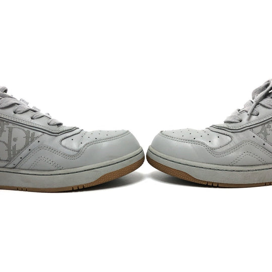 Dior sneakers 3SN242 leather gray Trotter Punching mens 44 Used Authentic