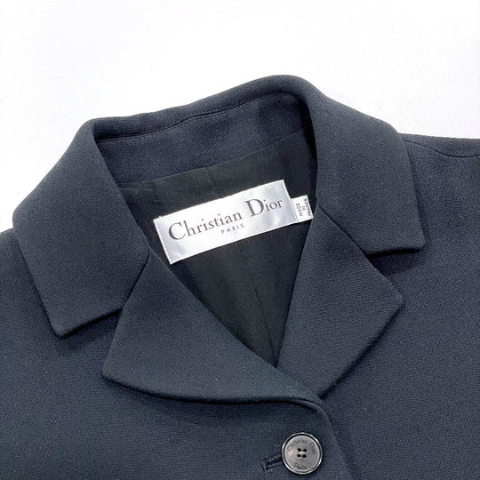 Dior Jacket 221V23A1162 wool black 2022 model tailored Women 34     Used Authentic