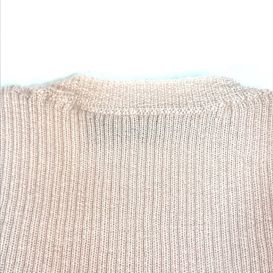 Dior cardigan Cashmere, Silk pink Lace Knit Women I 40 Used Authentic