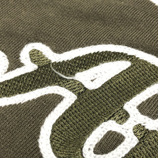 Dior Hoodie 293J698 cotton khaki long sleeve tops apparel Atelier Paris embroidered hoodie mens XXL Used Authentic