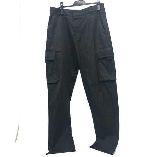 Dior Pants 013C101A3866 cotton black Logo patch mens 48 Used Authentic