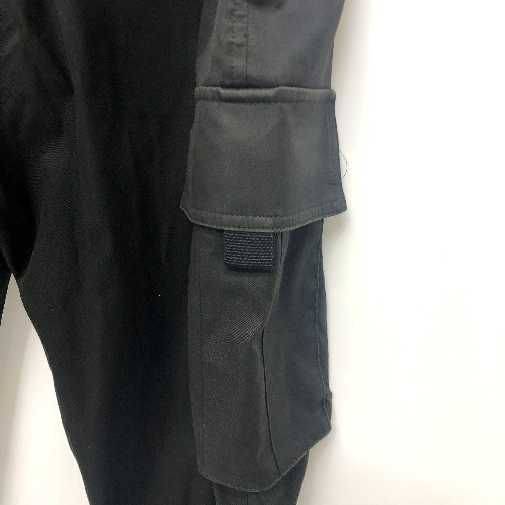 Dior Pants 013C101A3866 cotton black Logo patch mens 48 Used Authentic